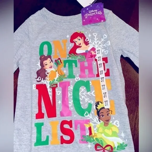 Disney Princess Long Sleeve Shirt - Size 3T - NWT - Picture 2 of 4